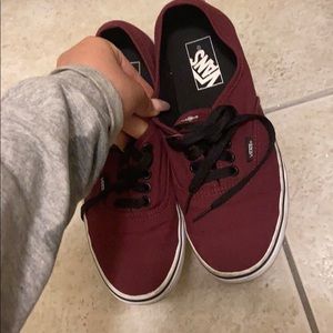 Burgundy Vans